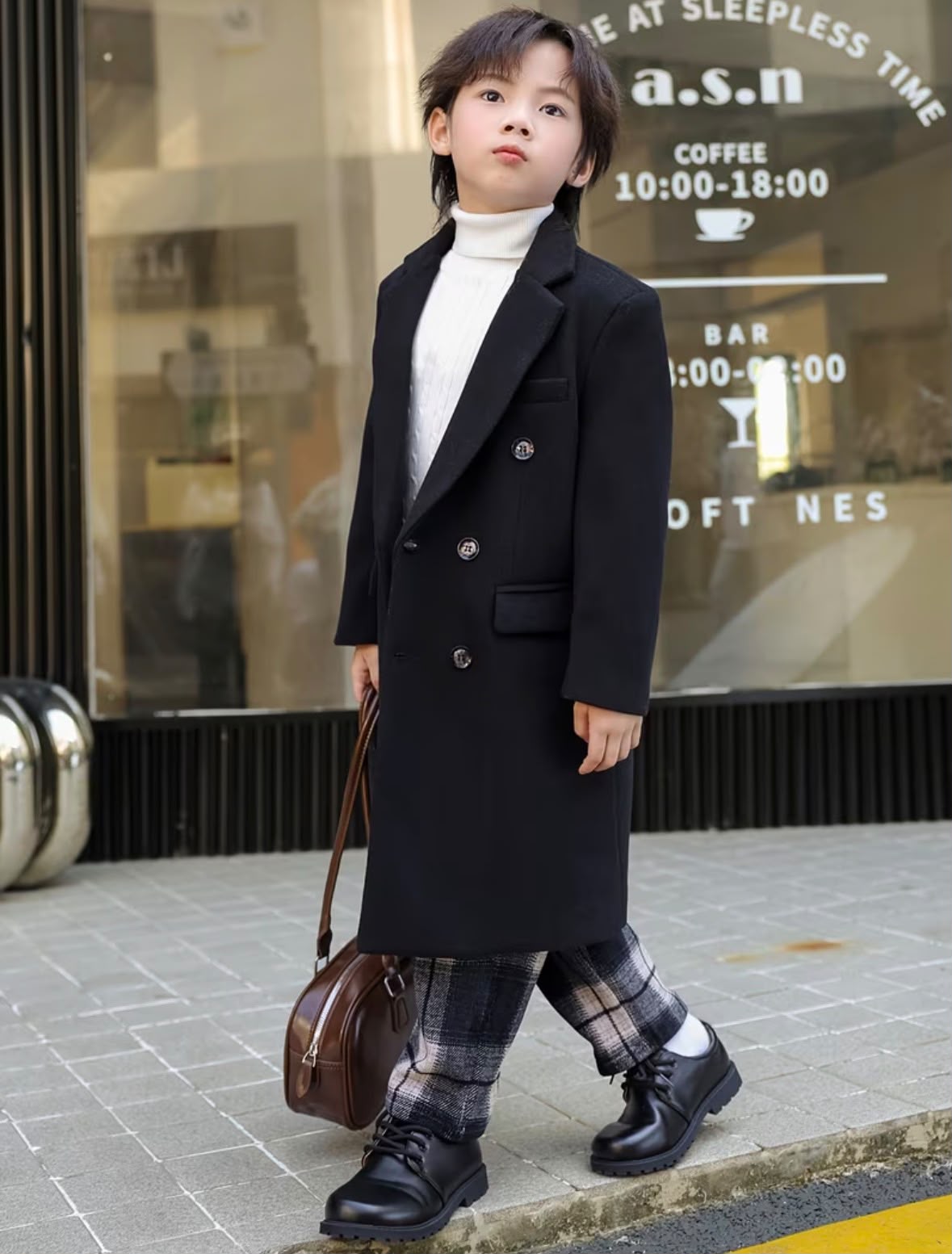 Vintage Black Trench Coat