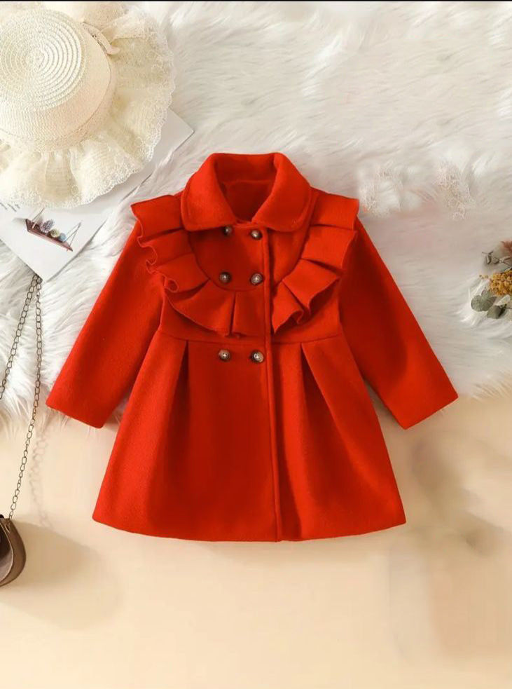 Little Royal Winter Coat - Red