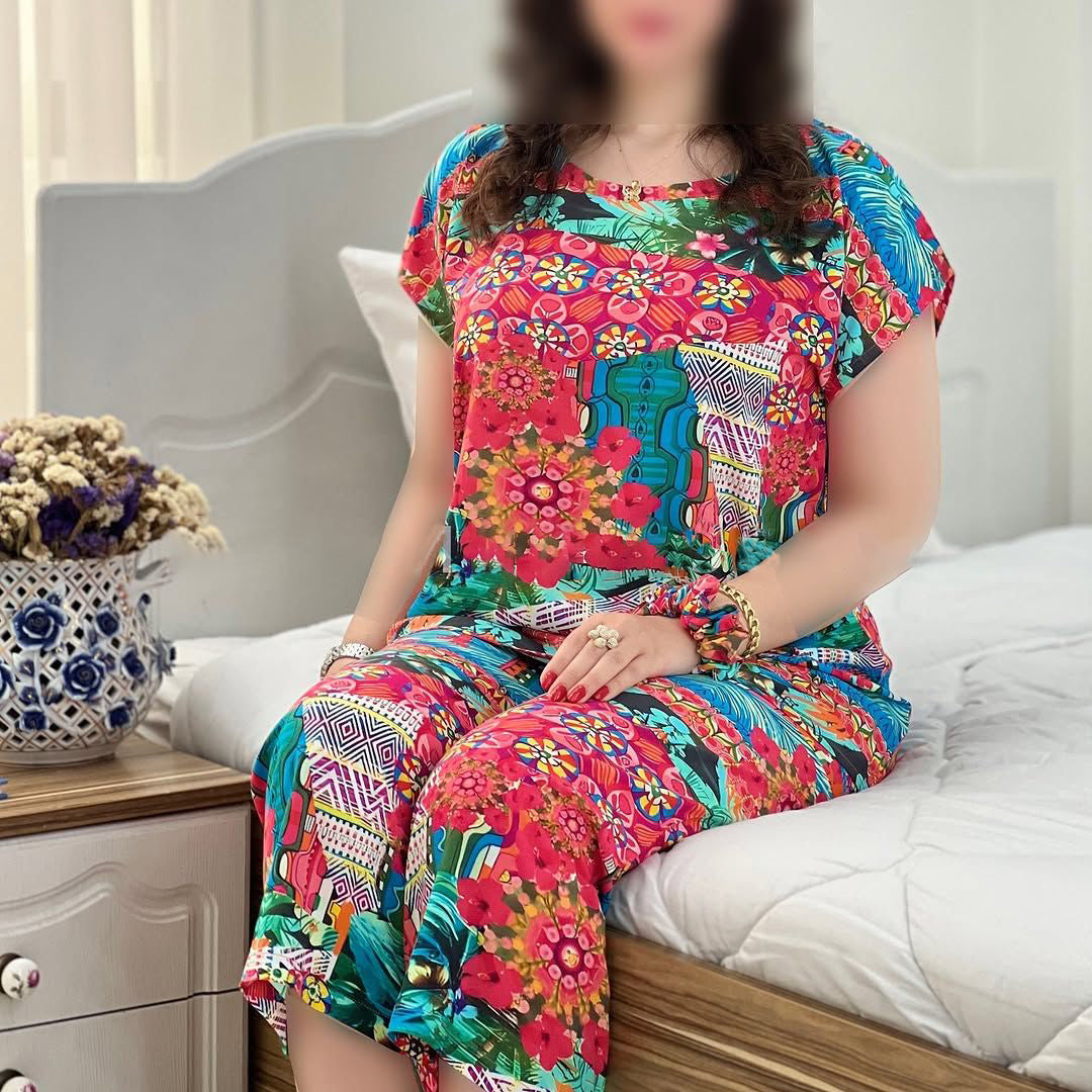 Colorful Canvas Capri Cord-set