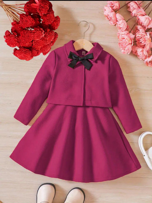 Little Grace 2Pcs Set - Dark Pink