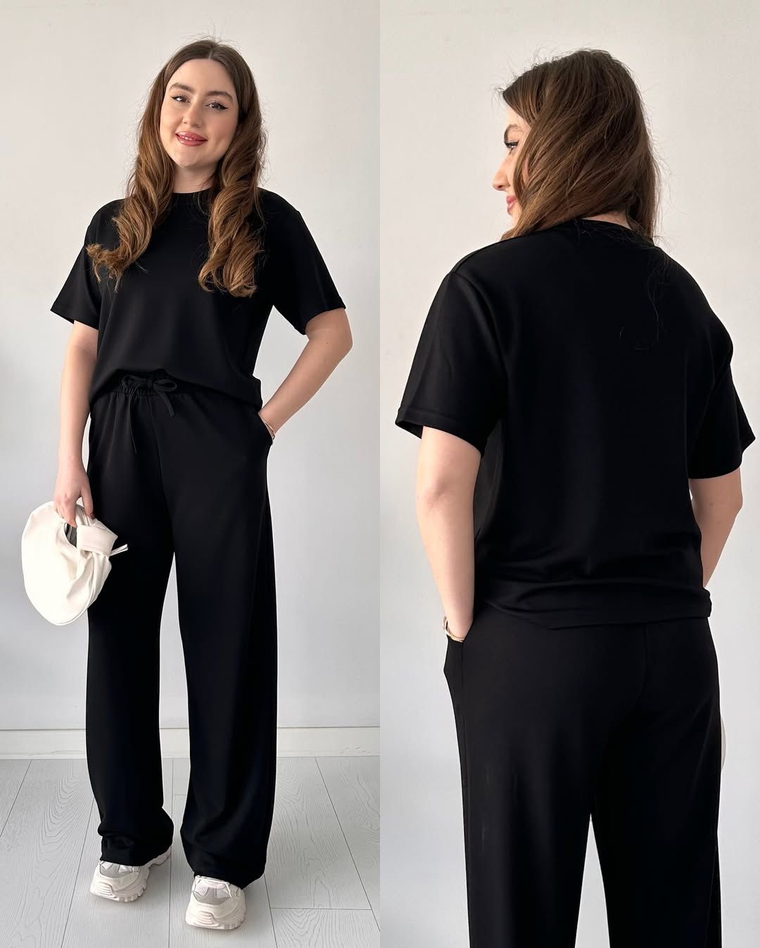 2 Pcs Half Sleeves Trouser Set