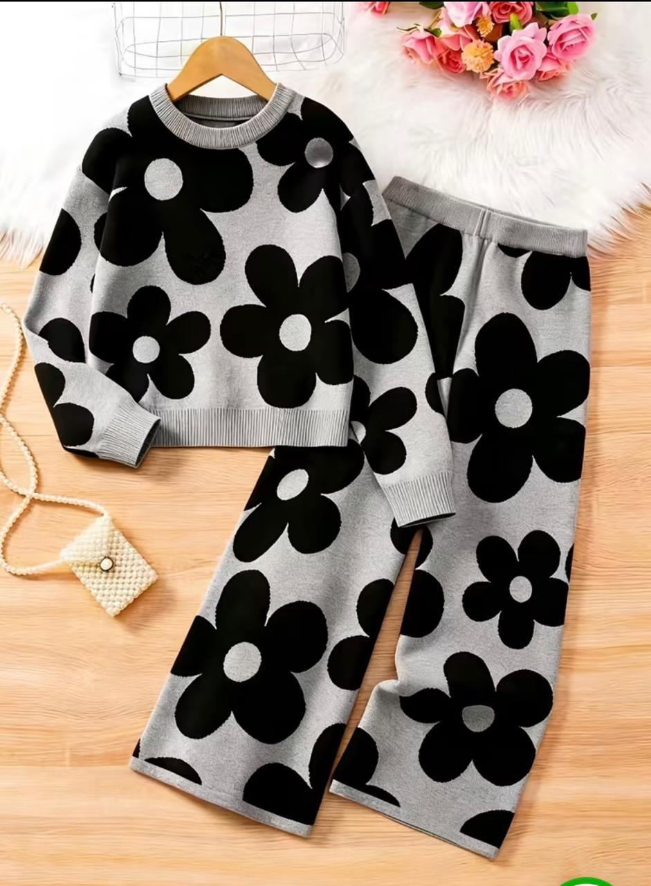 Black Blossom Kids Set