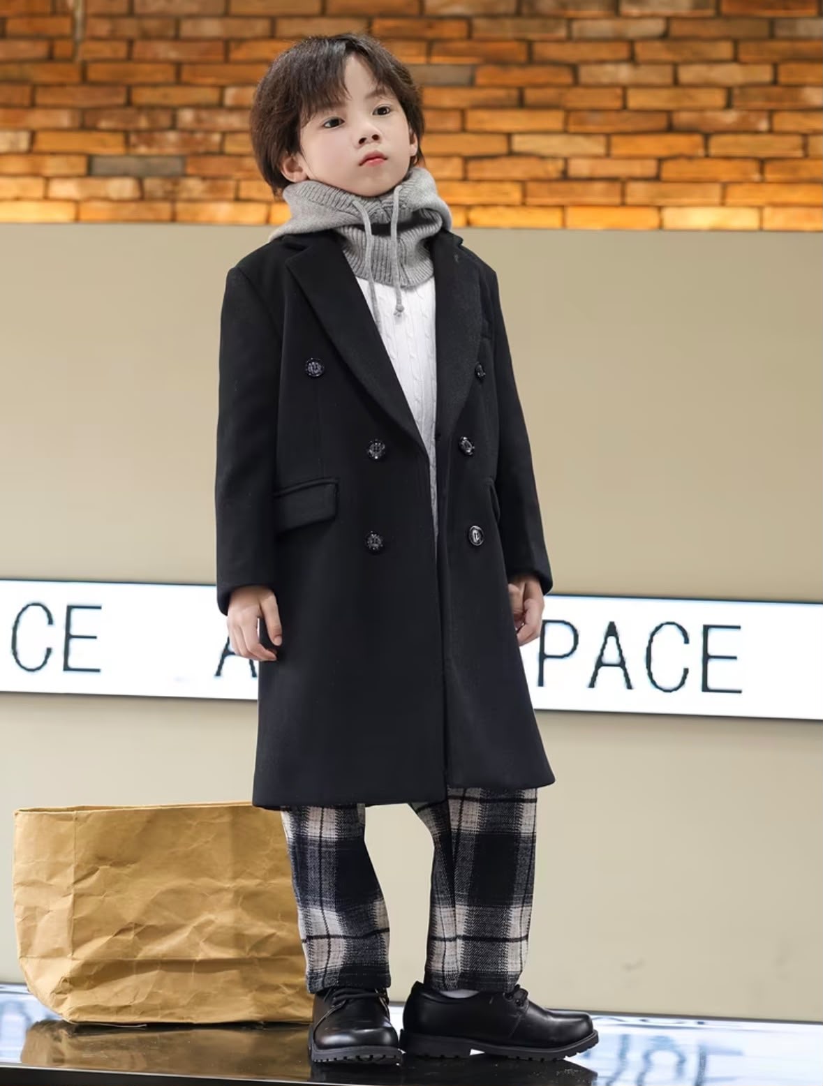 Vintage Black Trench Coat