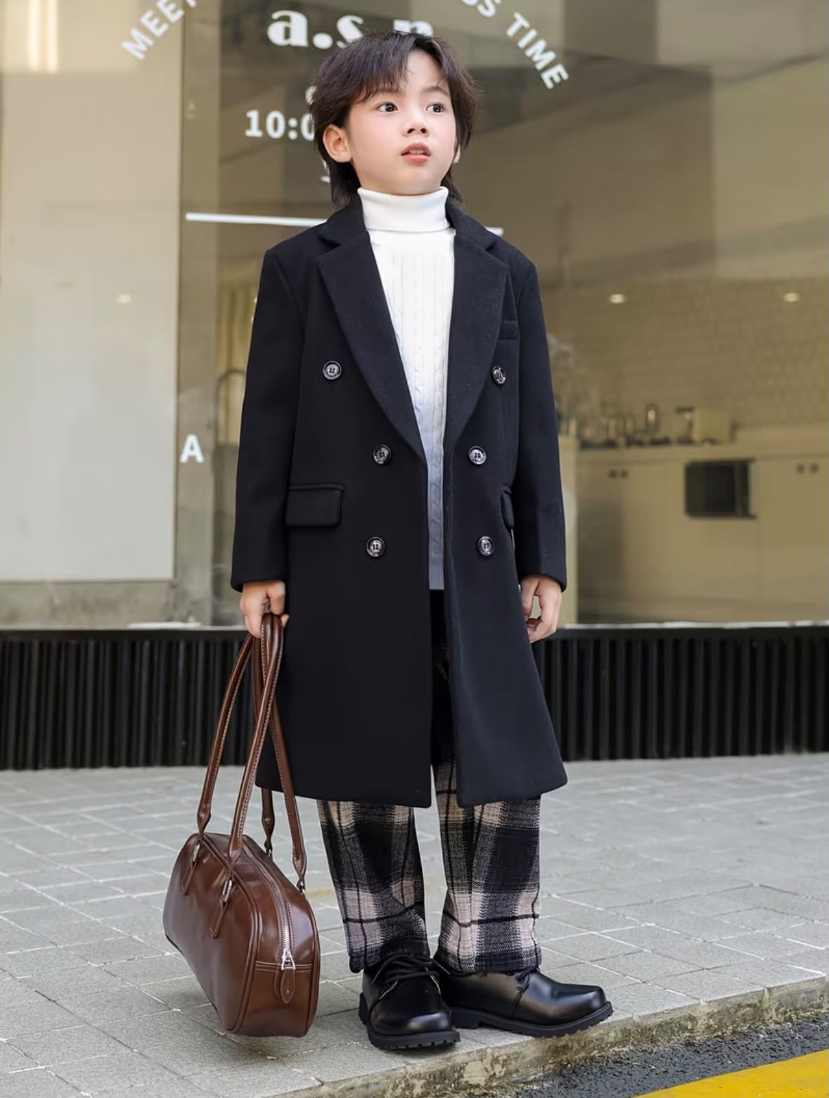 Vintage Black Trench Coat