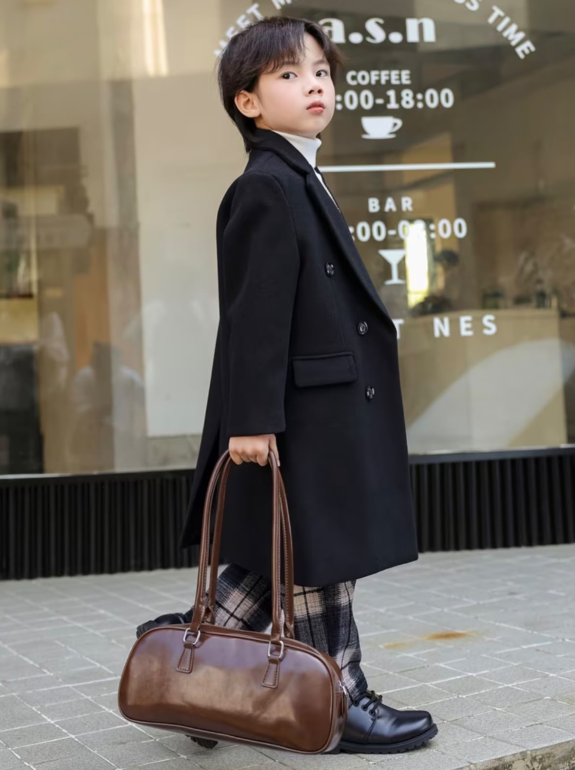Vintage Black Trench Coat