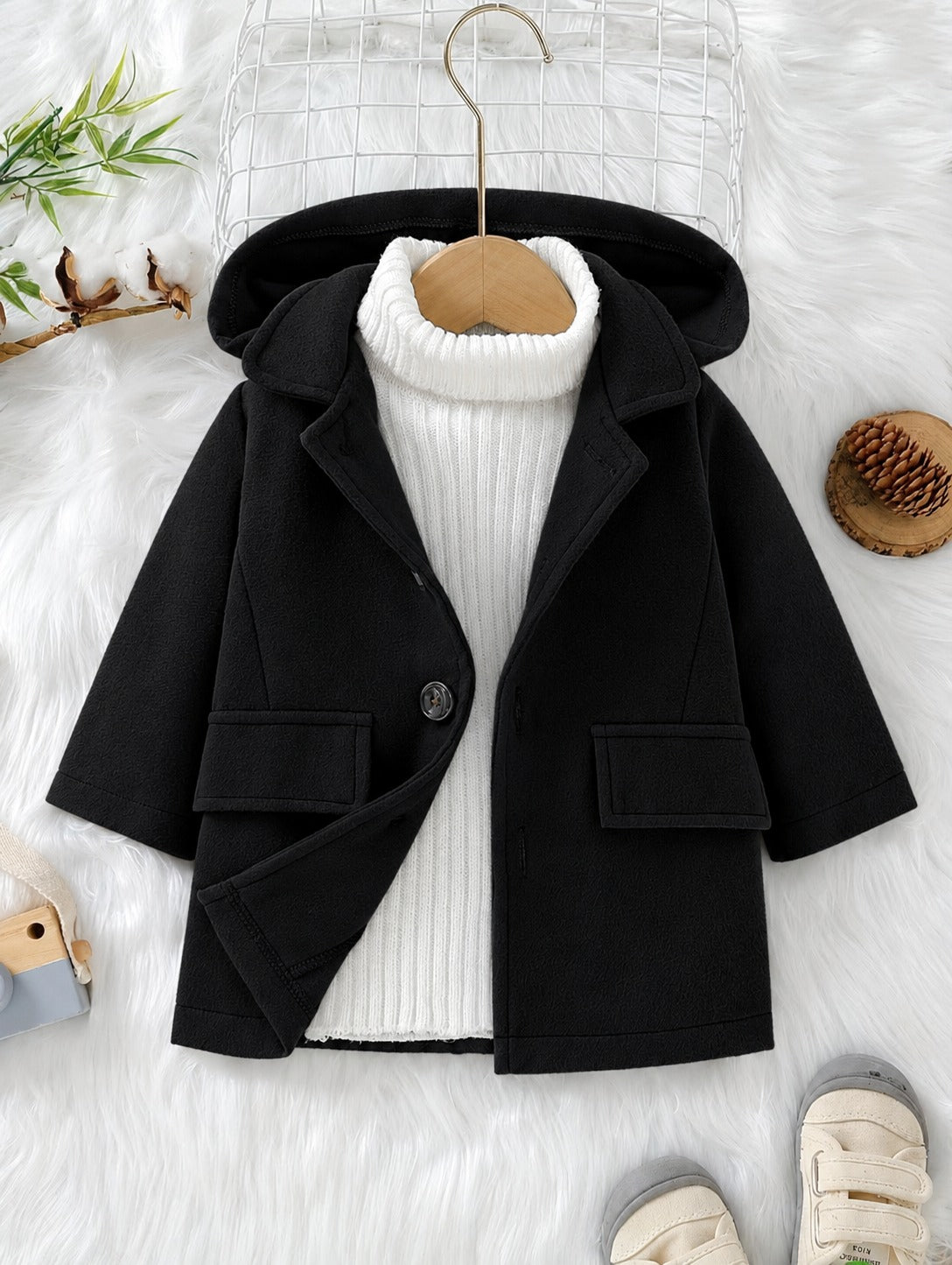 Elegant Hooded Coat