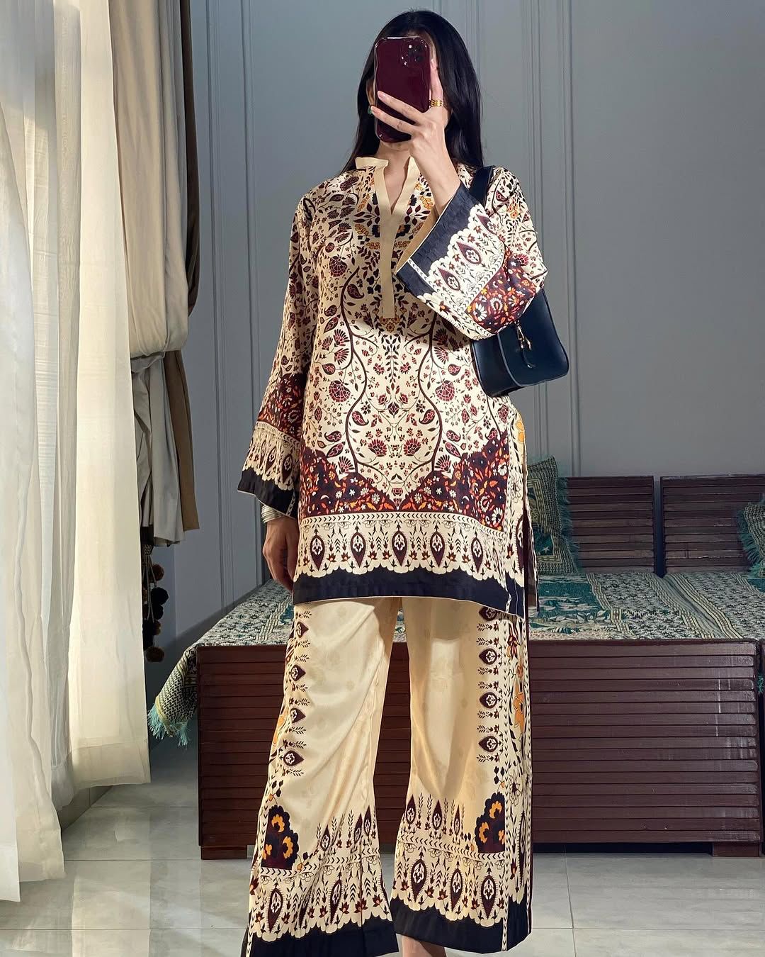 Floral Ensemble 2 Pcs Co-ord Set