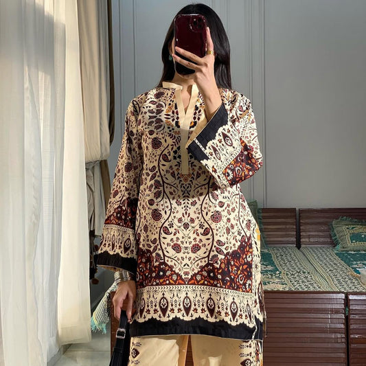 Floral Ensemble 2 Pcs Co-ord Set