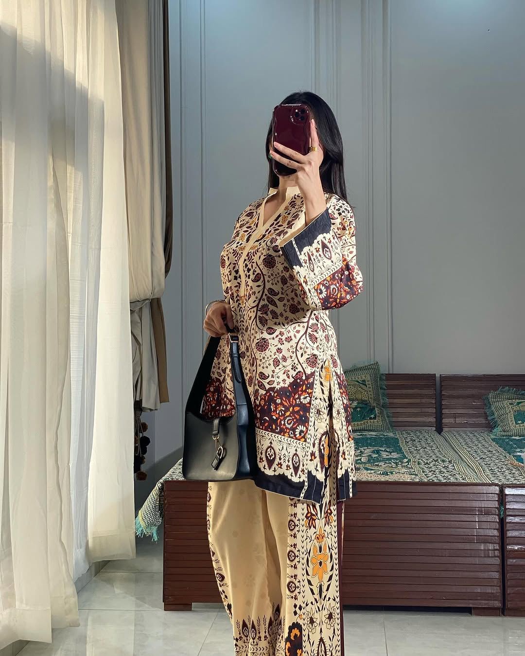 Floral Ensemble 2 Pcs Co-ord Set