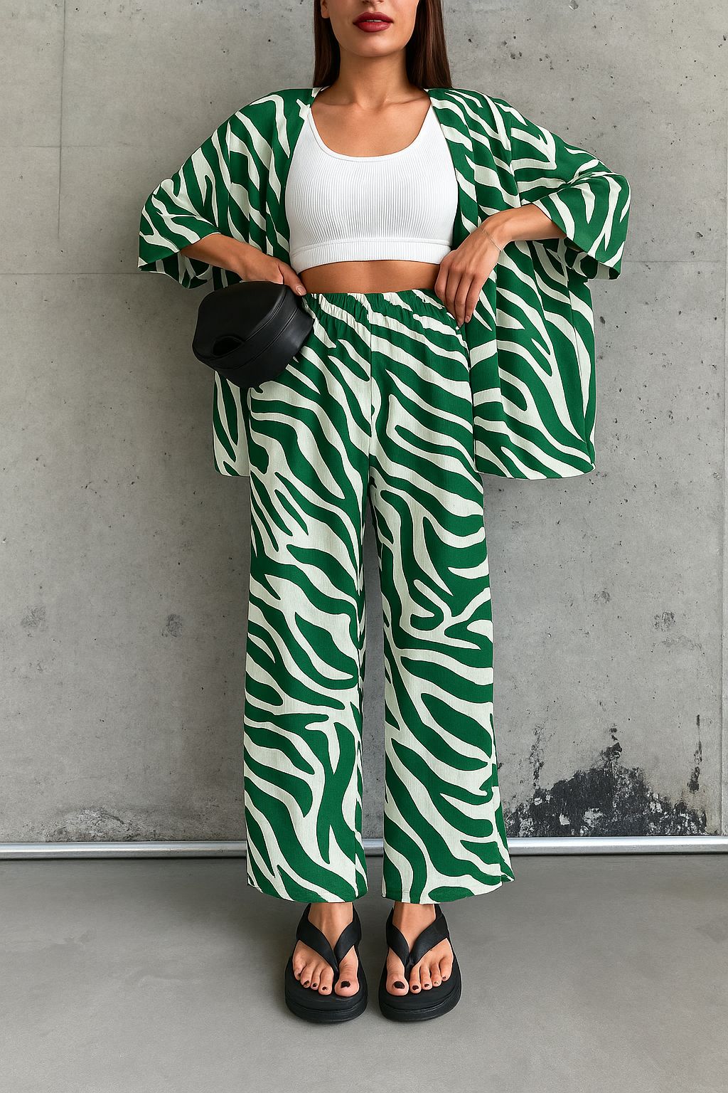 Chic Zebra 2 Pcs Co-ord Set
