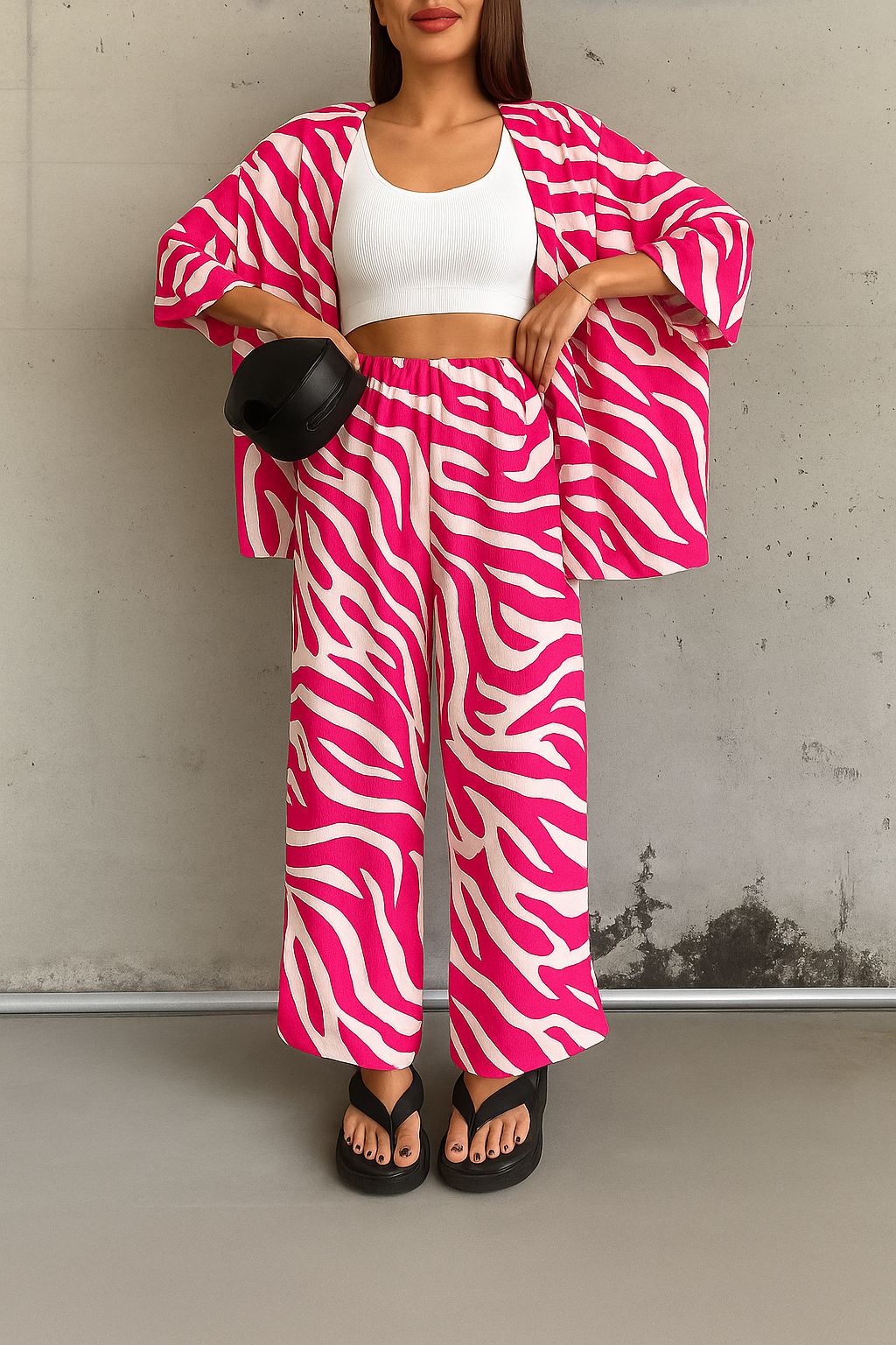 Chic Zebra 2 Pcs Co-ord Set
