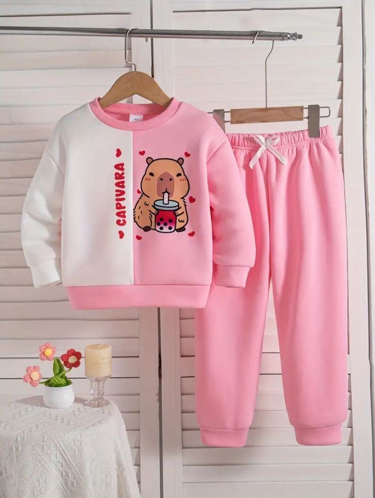 Capivara Heart Kids Winter Tracksuit