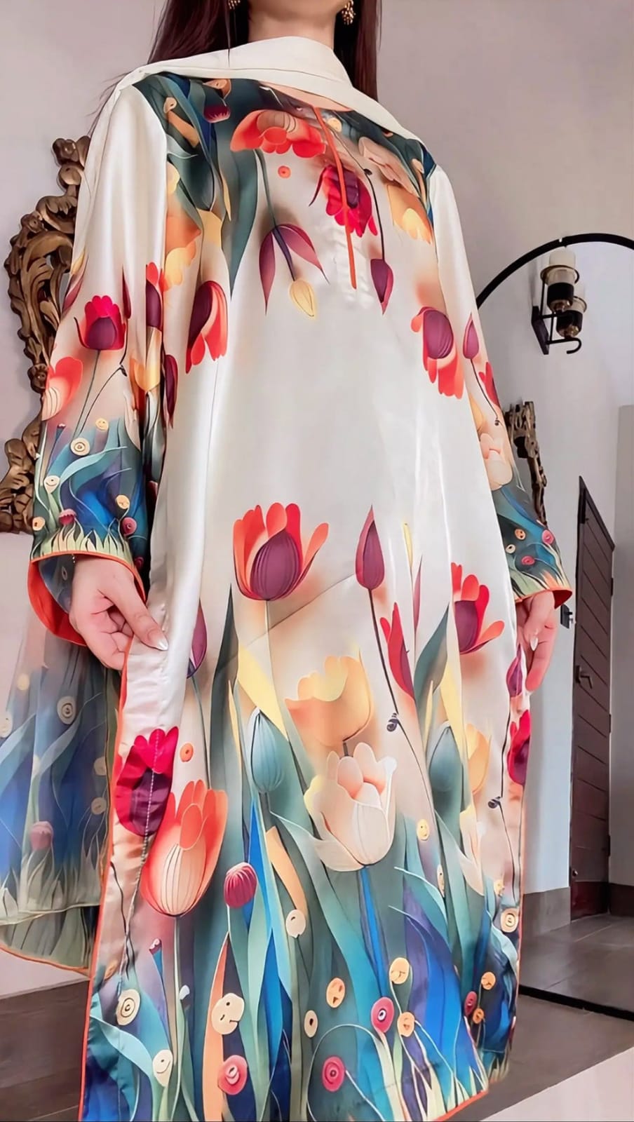 Elegant Floral 3Pcs Set