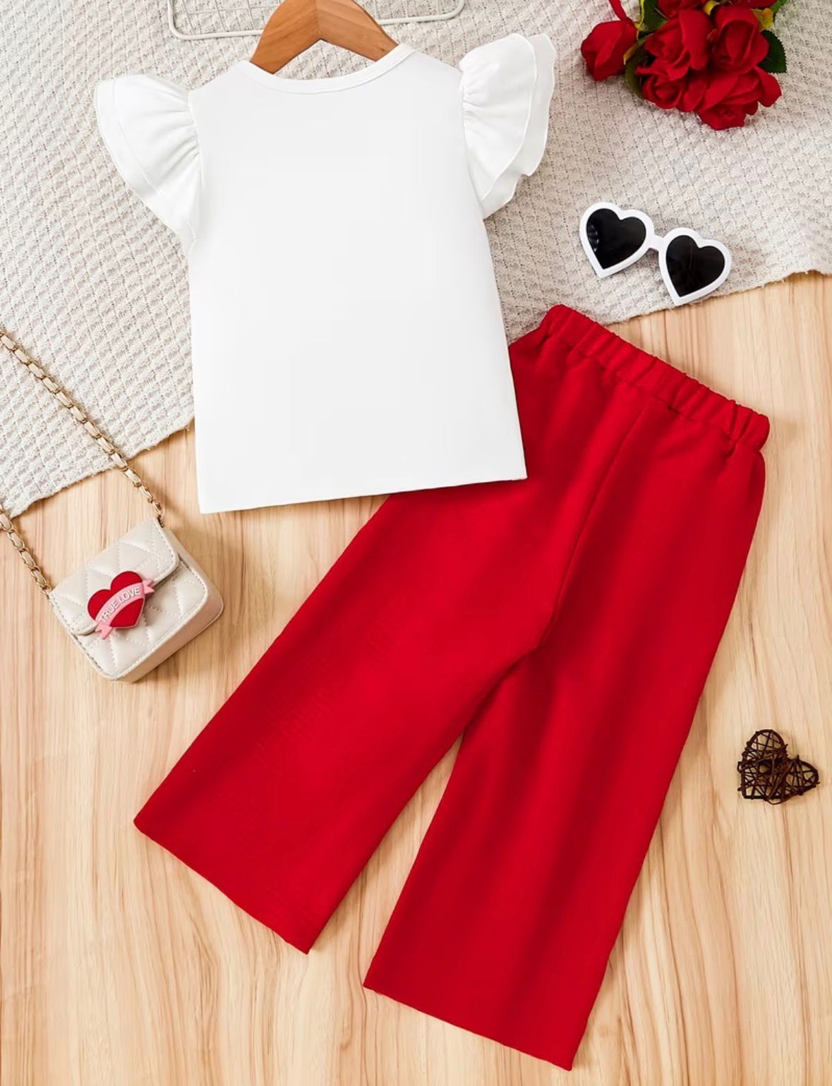 Red Love Girl Outfit