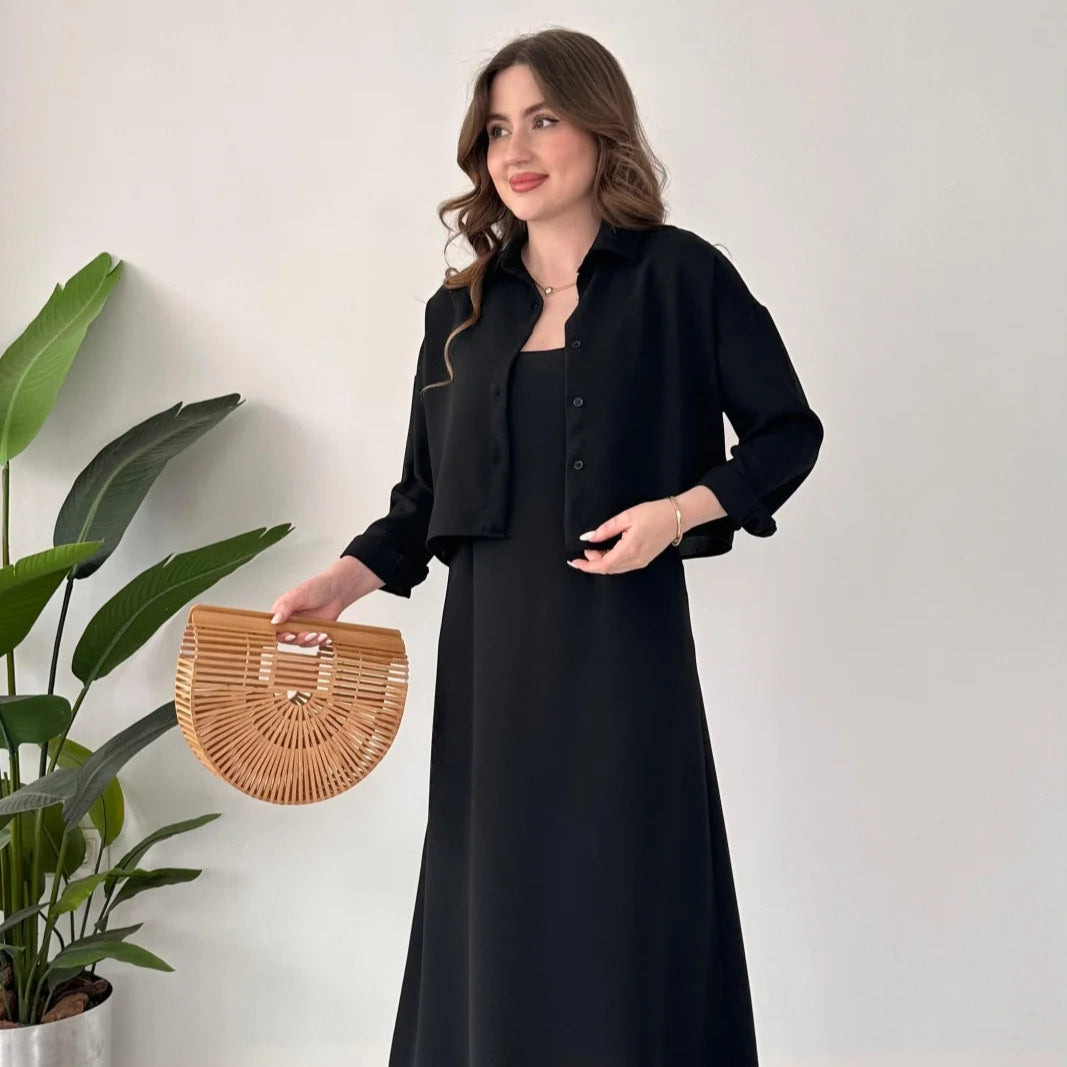 Comfort Korean Style Long Koti Maxi 2 Piece