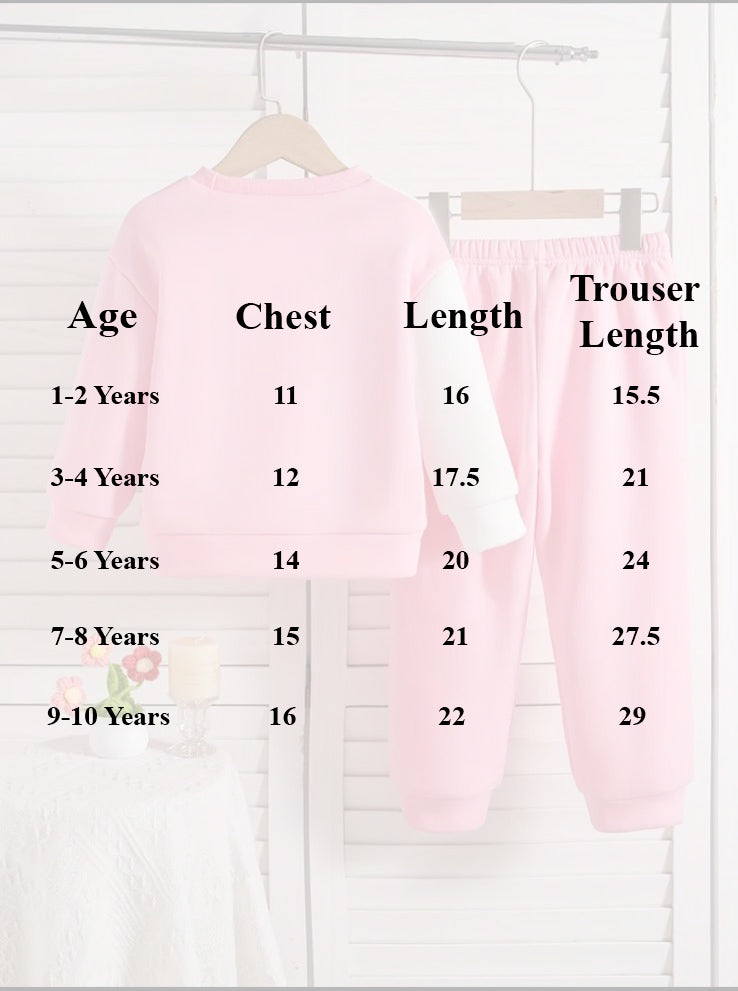 Pink Cosy Flower Two-Piece Set