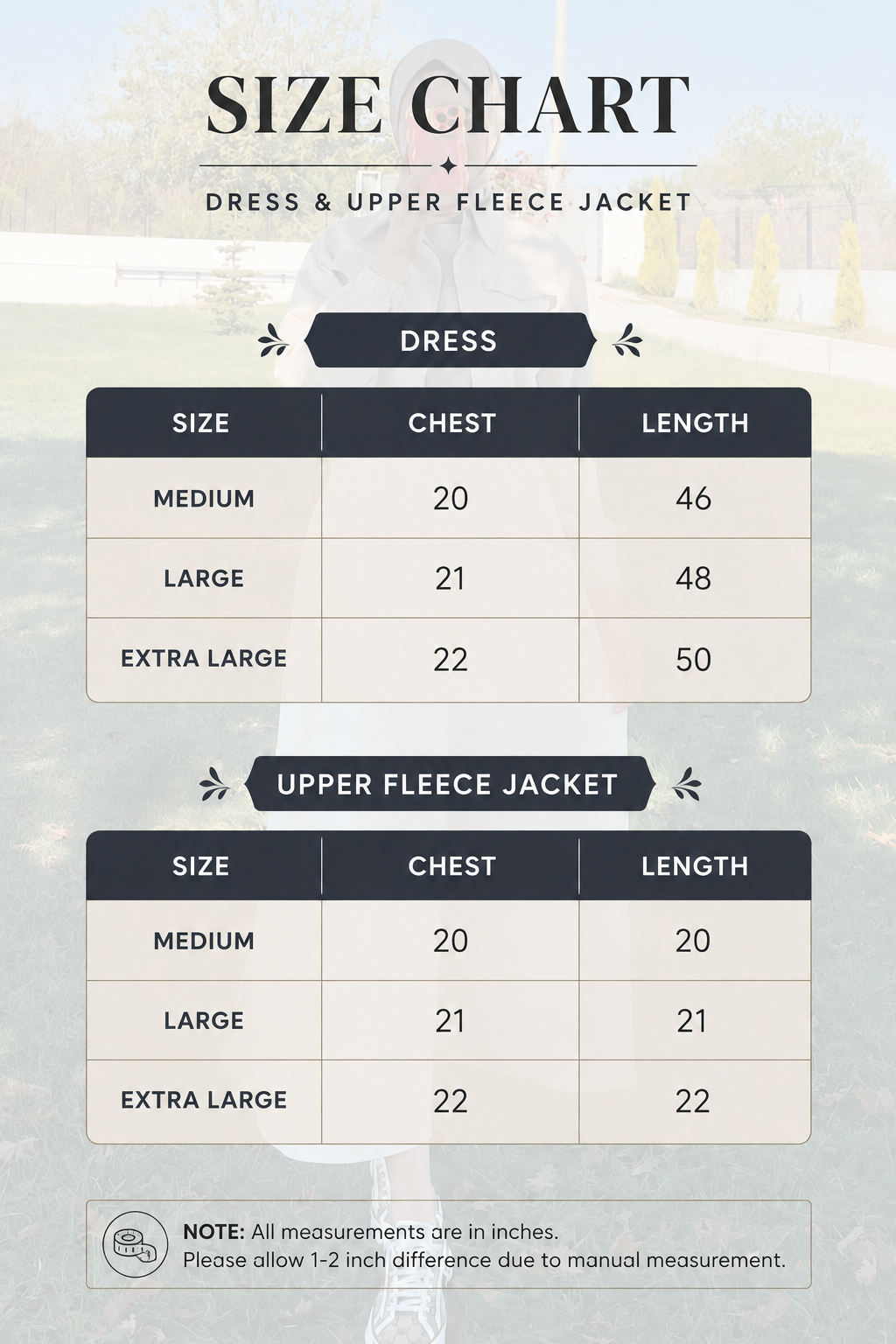 2 Pcs Long Maxi Winter Outfit With Upper Fleece Jacket